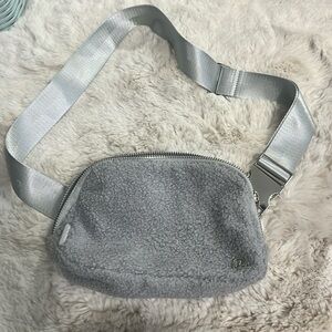 Lululemon Gray Boucle Crossbody Pouch